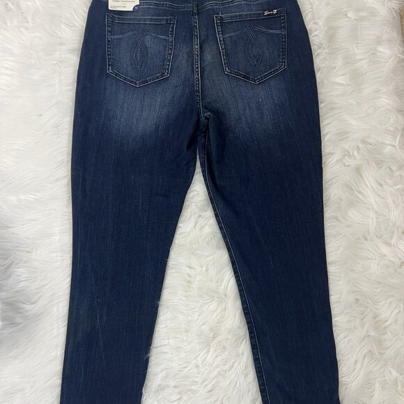 Seven7 Women's Ultra High Rise Ankle Skinny Exposed Button Front Jeans Sz 16 NWT - Picture 2 of 12